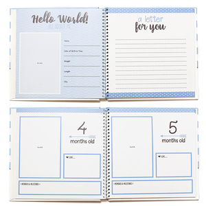 Libro de memoria personalizado de primer año para bebé, diario de fotos de recuerdo para niño, cuaderno de regalo para niño - Product Image 4