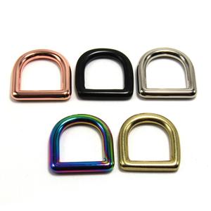 Hebilla de anillo para <span class=keywords><strong>Collar</strong></span> de perro, de Metal, latón sólido, niquelado, sin soldadura, chapado en D, 5/8 pulgadas - Product Image 1