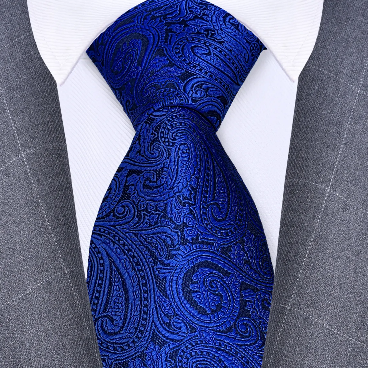 2023 Newest Design 27 Colors 8cm Silk Cashew Tie Navy Purple Green For Men Business Formal Occasions wedding Ties