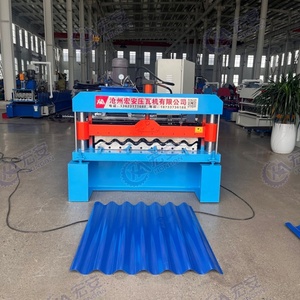 Archaized Building Water Wave Color Steel Decorative <b>Tile</b> Processing Equipment Full-automatic Water Wave Roll Forming Machine - Product Image 3