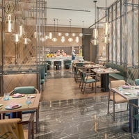 JEILI Diseño de Hoteles y Restaurantes a Medida, Proyecto de Lujo Llave en Mano, Solución Integral, Juego de Mesa y Sillas Comerciales