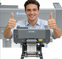 Printer DTF Otomatis Penuh A3 Baru dengan Tinta UV Produktivitas Tinggi Garansi 1 Tahun untuk Cangkir Kertas Logam & Pembungkus Dinding