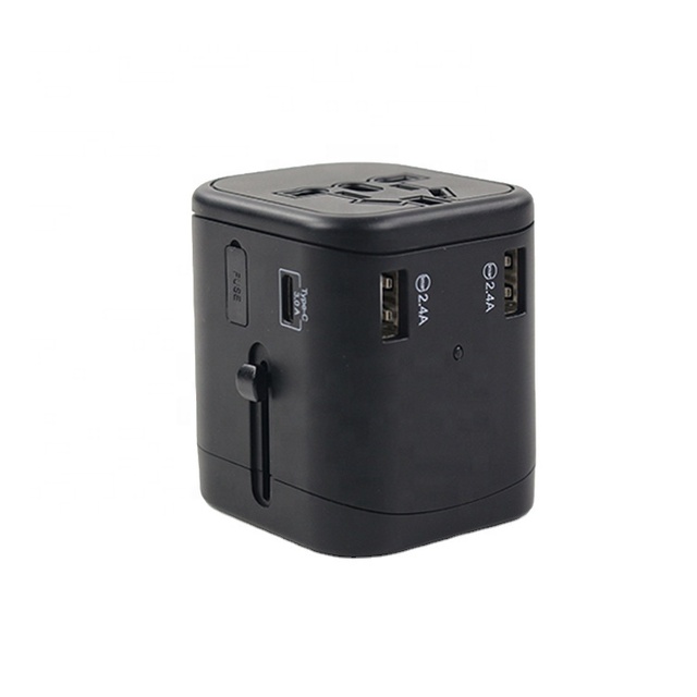 Multi Converter All in One Custom logo Travel Adapter Oem Smart Usb Type c International Uk Universal Socket Travel Adapter Plug