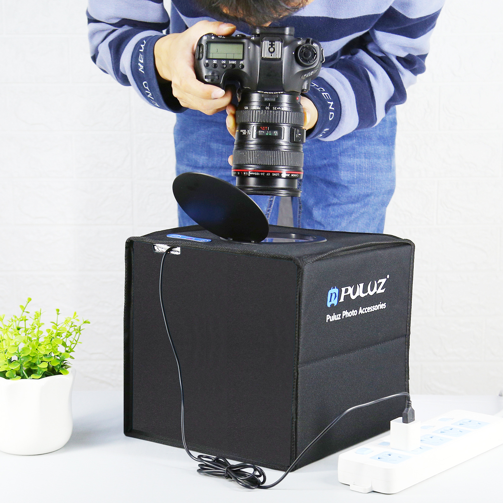 Puluz Mini boîte de Studio Photo , tente Photo, lumière blanche, prise de vue en Studio, à prix pas cher | Maroc