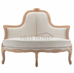 เฟอร์นิเจอร์ปาร์ตี้ให้เช่ากรอบไม้โอ๊คโบราณพร้อมผ้าลินินตกแต่งมุมโซฟาไม้แบบแยกส่วนสำหรับงานปาร์ตี้ - Product Image 4