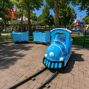 <span class=keywords><strong>Train</strong></span> <span class=keywords><strong>électrique</strong></span> classique rouge et blanc, mini-<span class=keywords><strong>train</strong></span> touristique sur rail pour parc extérieur, machine de divertissement pour enfants - Product Image 2