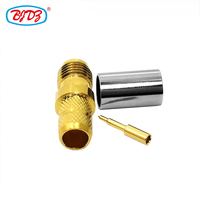 Prix usine RP inversion de polarité SMA femelle Jack BJR240 RG59 H155 câble H-155 BJR-240 plaqué or connecteur Coaxial RF