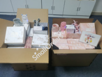 Ensemble de cadeaux personnalisés pour demoiselles d'honneur, Saint-Valentin, fête des mères, anniversaire, mariage, invités, comprenant un ventilateur à fleurs, un parapluie, un humidificateur et un porte-documents en cuir