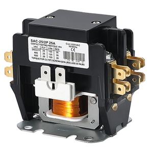 Contattore motore HVAC 120VAC 40 AMP bobina 2 poli sistema HVAC argento contatto aria condizionata contattore - Product Image 5