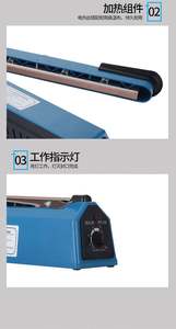 Selladora Manual Vertical Pequeña Semiautomática para Bolsas Doypack de Plástico, Máquina de Sellado por Calor con Cierre para Alimentos - Product Image 5