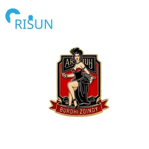 Bán buôn tùy chỉnh kim loại pinsanity Burlesque vũ công men Pin ve áo pin tùy chỉnh Burlesque cô gái trâm cài quần áo phụ kiện - Product Image 4