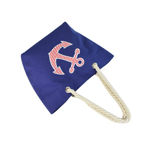 Sedex Bsci Factory Fashion custom Summer <b>women</b> print Anchor paper straw beach <b>tote</b> <b>bag</b> - Product Image 3