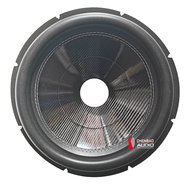 GZ1582--High Quality 15inch Tall Roll Subwoofer Parts Carbon Fiber Cone 78mm VCID for Car Audio