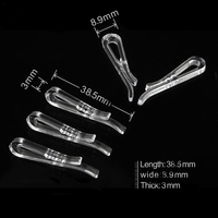 Clips de vêtement en plastique transparent en forme de U pour l'emballage des chemises, marque JY