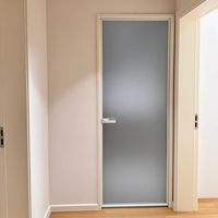 Profil 18/35, Paduan Titanium-magnesium Ultra-sempit, Kaca Tempered 8mm, Cocok untuk Kamar Mandi dan Dapur
