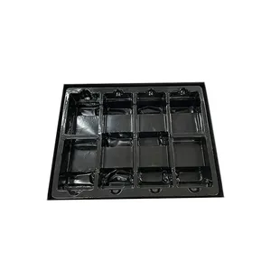 Custom Size Plastic PET PVC Black Card Vac tray for Toys Playing Game Cards Packing Customized Design