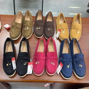 <span class=keywords><strong>Scarpe</strong></span> da <span class=keywords><strong>Donna</strong></span> Slip-on con Fibbia Piatta e Frange Stile Brogue - Product Image 1