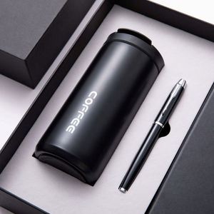 New Innovative Business Set 304 Stainless Steel 400ml Coffee Cup with Square Snap Magnetic <b>Diary</b> <b>Notebook</b> and Pen for Clients - Product Image 3