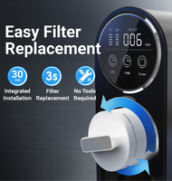 Sistema Purificador de Agua RO con Carcasa de Acero Inoxidable Premium, 600G/800G GPD, Sin Tanque, Bajo Fregadero, para Hogar/RV, Eléctrico/Solar