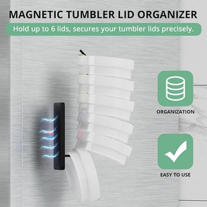 Soporte Magnético para Vaso Stanley, Soporte para Termo de Refrigerador, Acero al Carbono Duradero, Montaje en Pared sin Taladro, Fácil Acceso - Product Image 5