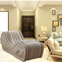 Canapé-lit gonflable de luxe moderne, fauteuil géant pour salon et extérieur, ensemble de chaises inclinables en matériau PET
