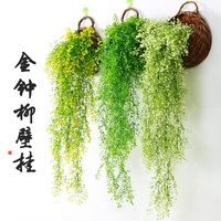 Guirlande de feuilles de fougère artificielles en plastique L-HP en gros, verdure pour décoration intérieure et extérieure, plafond, plantes suspendues en herbe artificielle