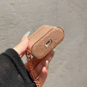 Columna de purpurina cuero PU para funda de airpod PC de cuero PU para fundas de <span class=keywords><strong>airpods</strong></span> <span class=keywords><strong>PRO</strong></span> <span class=keywords><strong>2</strong></span> - Product Image 4