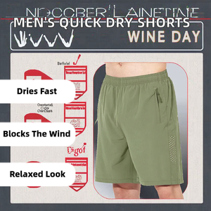 Shorts de sport décontractés d'été pour hommes en gros, avec cordon de serrage, séchage rapide, respirants, pour la gym et l'entraînement - Product Image 2