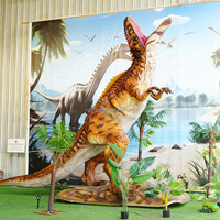 Statues de dinosaures mécaniques animatroniques géantes réalistes grandeur nature de Chine pour aires de jeux intérieures