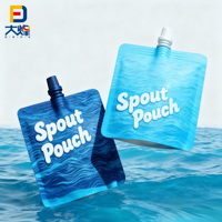 Sacs de voyage étanches personnalisés mini rechargeables avec bec verseur en plastique pour shampoing