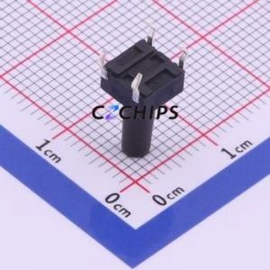 UK-B0202-G12-160 Tactile Switch Through hole-4P,6x6mm Switch Single Pole Single Throw Round Button 1.6N Through Hole - Product Image 2