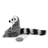 ODM OEM Peluche Lémur à poser sur l'épaule, super douce, réaliste, écologique, éducative, en polyester et coton PP, cadeau unisexe