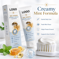Dentifrice blanchissant naturel personnalisé au propolis, sans fluor, anti-caries, fortifiant l'émail, au venin d'abeille