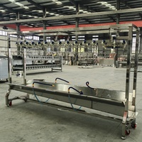 Ligne d'abattage automatique de poulets, ligne complète de traitement de la volaille, équipement d'abattoir de poulets pour élevage avicole