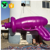 Pistolet gonflable géant personnalisé, 5m, violet, pour événement, A6542, livraison gratuite