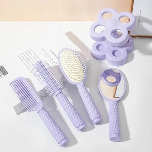 Juego de peines de espejo de cuatro piezas con base, peine de aire de alta gama, peine de cerdas de alto valor, peine especial para el cuidado del cabello femenino, peine para dar volumen - Product Image 4