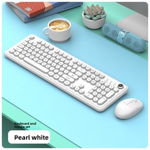 ชุดคีย์บอร์ดและเมาส์<span class=keywords><strong>ไร้</strong></span><span class=keywords><strong>สาย</strong></span> USB 2.4G สไตล์พังก์สีสันสดใส - บางเฉียบ 1600 DPI ขนาดกะทัดรัด ดีไซน์ทันสมัย คุณภาพสูง สำหรับแล็ปท็อป - Product Image 4