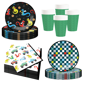 Juego de Vajilla Infantil DAMAI con Temática de Parque de Dinosaurios, Platos, Vasos y Servilletas de Papel para Fiestas de Cumpleaños Infantiles - Product Image 5