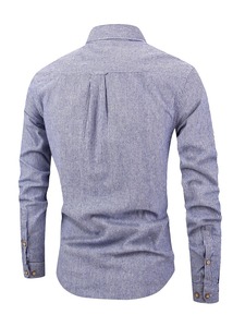 <span class=keywords><strong>Camicia</strong></span> a Righe Personalizzata da <span class=keywords><strong>Uomo</strong></span> Primavera-Estate, Stile <span class=keywords><strong>Giapponese</strong></span>, Manica Lunga, Colletto Quadrato, <span class=keywords><strong>Camicia</strong></span> Casual a Righe - Product Image 3