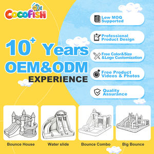 Cocofish - <span class=keywords><strong>Castillo</strong></span> Inflable Tropical con Tobogán de Agua, Diseño de Flamencos, Casa de Brinco Inflable para Niños con Soplador - Product Image 6
