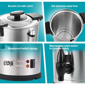 Chauffe-eau électrique en acier inoxydable Winning Star 10L avec contrôle de la température et fonction d'isolation pour usage domestique - Product Image 4