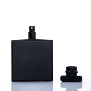 Mat pour hommes, flacons <span class=keywords><strong>de</strong></span> Parfum <span class=keywords><strong>de</strong></span> Luxe vides, noir mat, carré, vente en gros, 100ml, vente en gros - Product Image 2