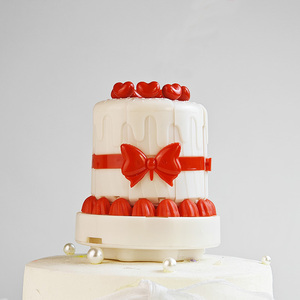 Crema creativa <span class=keywords><strong>torta</strong></span> di <span class=keywords><strong>compleanno</strong></span> petali di fiori per festeggiare le candele musicali di <span class=keywords><strong>compleanno</strong></span> - Product Image 4