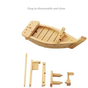 Bandeja <span class=keywords><strong>de</strong></span> Madera Japonesa <span class=keywords><strong>Grande</strong></span> Newell, Plato <span class=keywords><strong>Grande</strong></span> Desechable para <span class=keywords><strong>Sushi</strong></span>, <span class=keywords><strong>Barco</strong></span> <span class=keywords><strong>de</strong></span> Madera con Empaque Individual - Product Image 3