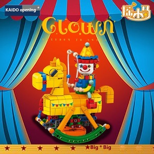 Cherocking palyaço melek kız sallanan at yapı taşı parti serisi küçük süsler ile - Product Image 3