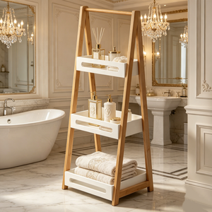 Estante <span class=keywords><strong>de</strong></span> <span class=keywords><strong>Baño</strong></span> <span class=keywords><strong>de</strong></span> Bambú <span class=keywords><strong>de</strong></span> 3 Niveles, Impermeable, Independiente, Organizador <span class=keywords><strong>de</strong></span> Ducha, Ahorra Espacio, <span class=keywords><strong>para</strong></span> Artículos <span class=keywords><strong>de</strong></span> Aseo, <span class=keywords><strong>Mueble</strong></span> <span class=keywords><strong>de</strong></span> <span class=keywords><strong>Baño</strong></span> - Product Image 5
