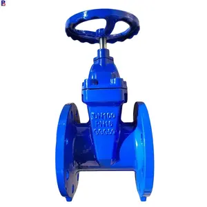 NRS RESILIENT SEAT DI body PN10/16 DN200 DIN F4 standard soft seal gate valve