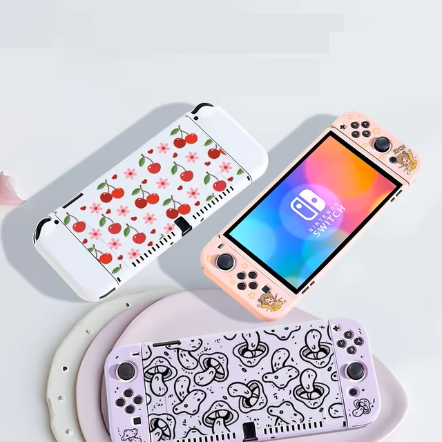 Soft Silicone Protective Case for Nintendo for Switch OLED Game Console NS Lite Compatible Game Soft Silicone Cover Game