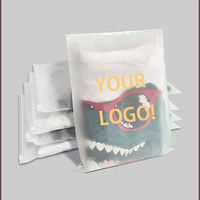 Sacs en plastique pour vêtements avec logo imprimé personnalisé, fermeture éclair, glissière, fermeture à glissière, t-shirt, sous-vêtements, emballage mat givré