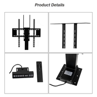 Venta Directa de Fábrica, Soporte de TV Eléctrico de Columna Única, Altura Ajustable de 900-2200 mm, con Control Remoto